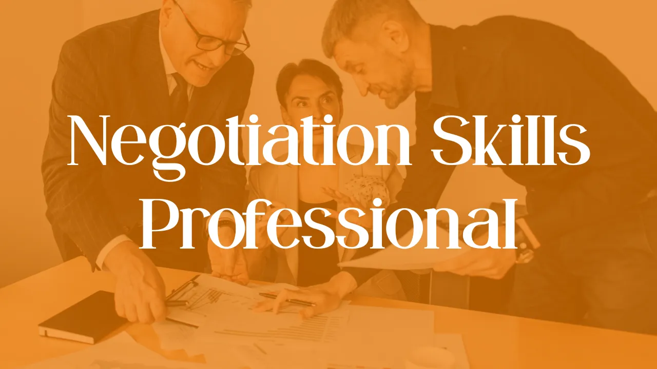 Negotiation Skills - Professional